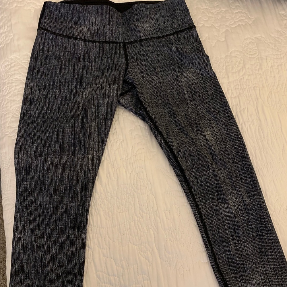 lululemon athletica Heathered Black Leggings